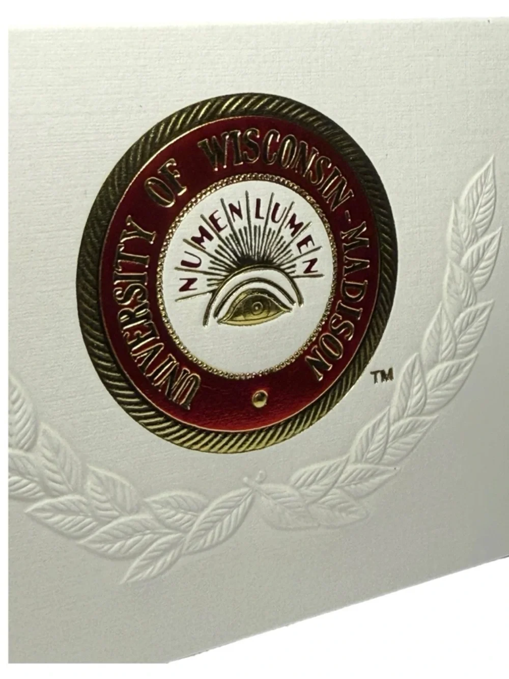 University of Wisconsin Madison Alumni Grad Announcement Cards Embossed Set 11